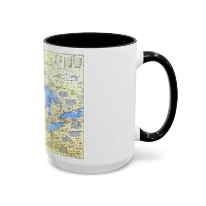 Canada - The Great Lakes 1 (1987) (Map) Accent Coffee Mug - Go Mug Yourself