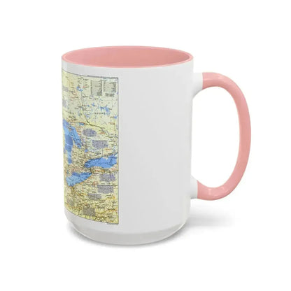 Canada - The Great Lakes 1 (1987) (Map) Accent Coffee Mug - Go Mug Yourself