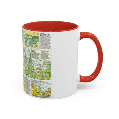 Canada - The Great Lakes 2 (1987) (Map) Accent Coffee Mug - Go Mug Yourself