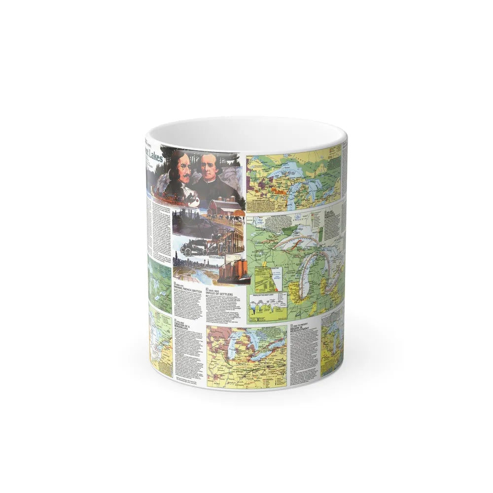 Canada - The Great Lakes 2 (1987) (Map) Color Changing Mug 11oz-Go Mug Yourself