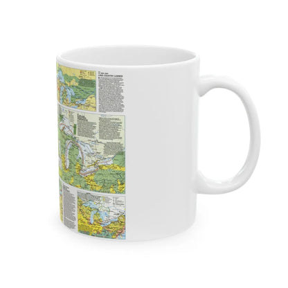 Canada - The Great Lakes 2 (1987) (Map) White Coffee Mug-Go Mug Yourself