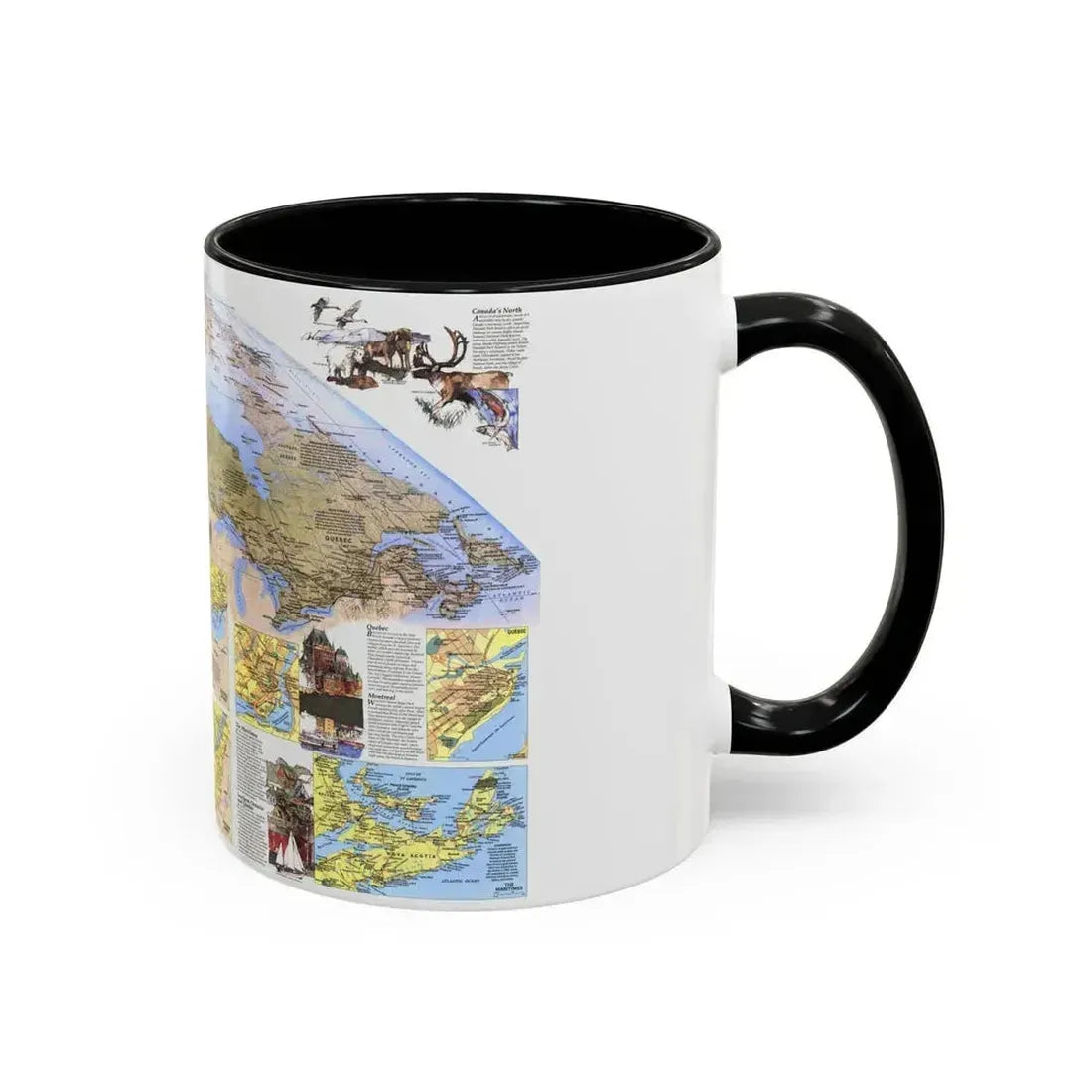 Canada - Vacationlands (1985) (Map) Accent Coffee Mug - Go Mug Yourself