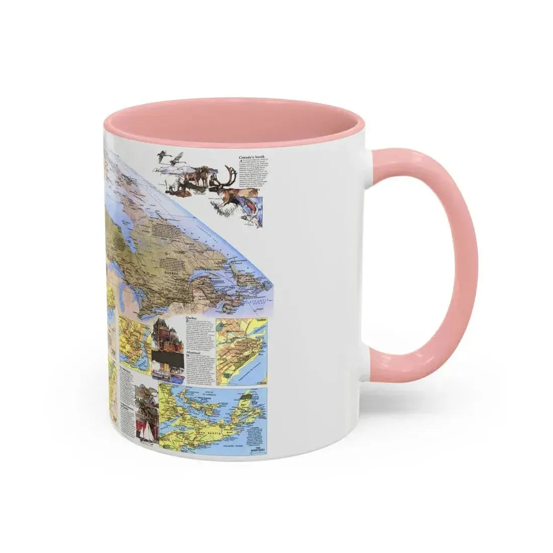 Canada - Vacationlands (1985) (Map) Accent Coffee Mug - Go Mug Yourself