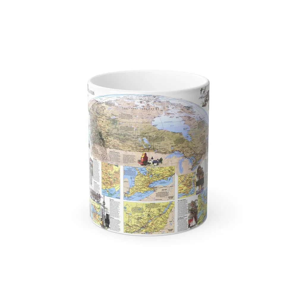 Canada - Vacationlands (1985) (Map) Color Changing Mug 11oz-Go Mug Yourself