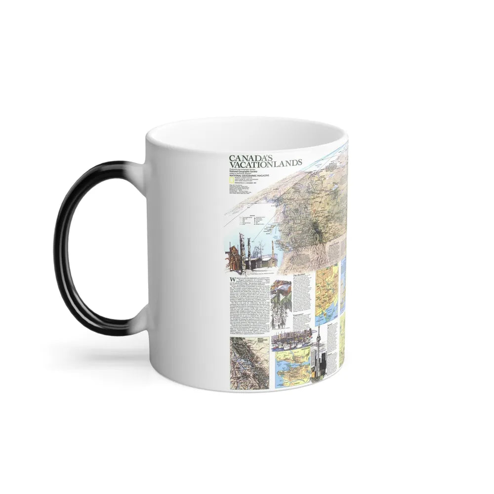 Canada - Vacationlands (1985) (Map) Color Changing Mug 11oz-Go Mug Yourself