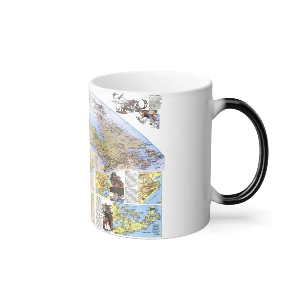 Canada - Vacationlands (1985) (Map) Color Changing Mug 11oz-Go Mug Yourself