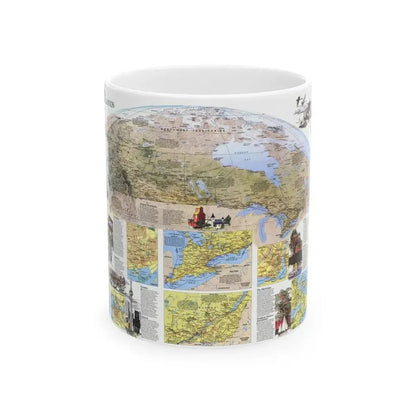 Canada - Vacationlands (1985) (Map) White Coffee Mug 11oz - Go Mug Yourself