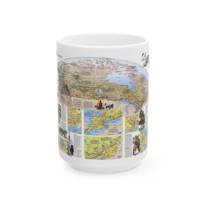 Canada - Vacationlands (1985) (Map) White Coffee Mug-15oz-Go Mug Yourself