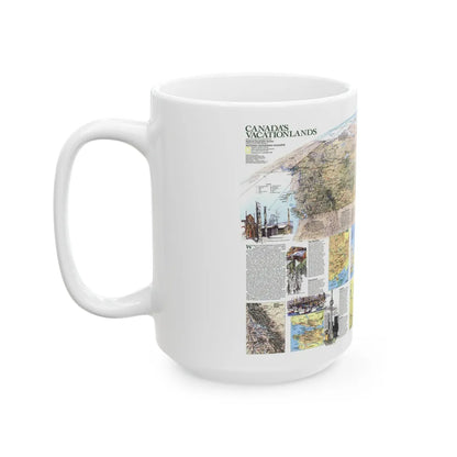 Canada - Vacationlands (1985) (Map) White Coffee Mug-Go Mug Yourself