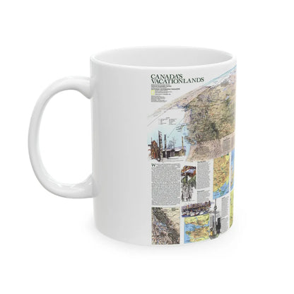 Canada - Vacationlands (1985) (Map) White Coffee Mug-Go Mug Yourself