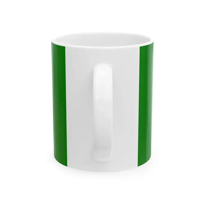 Canada Weed Flag all green (Canada) White Coffee Mug - Go Mug Yourself