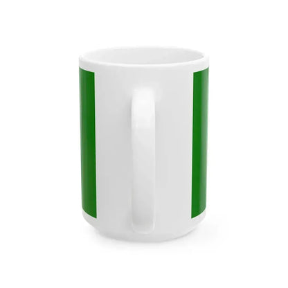 Canada Weed Flag all green (Canada) White Coffee Mug - Go Mug Yourself