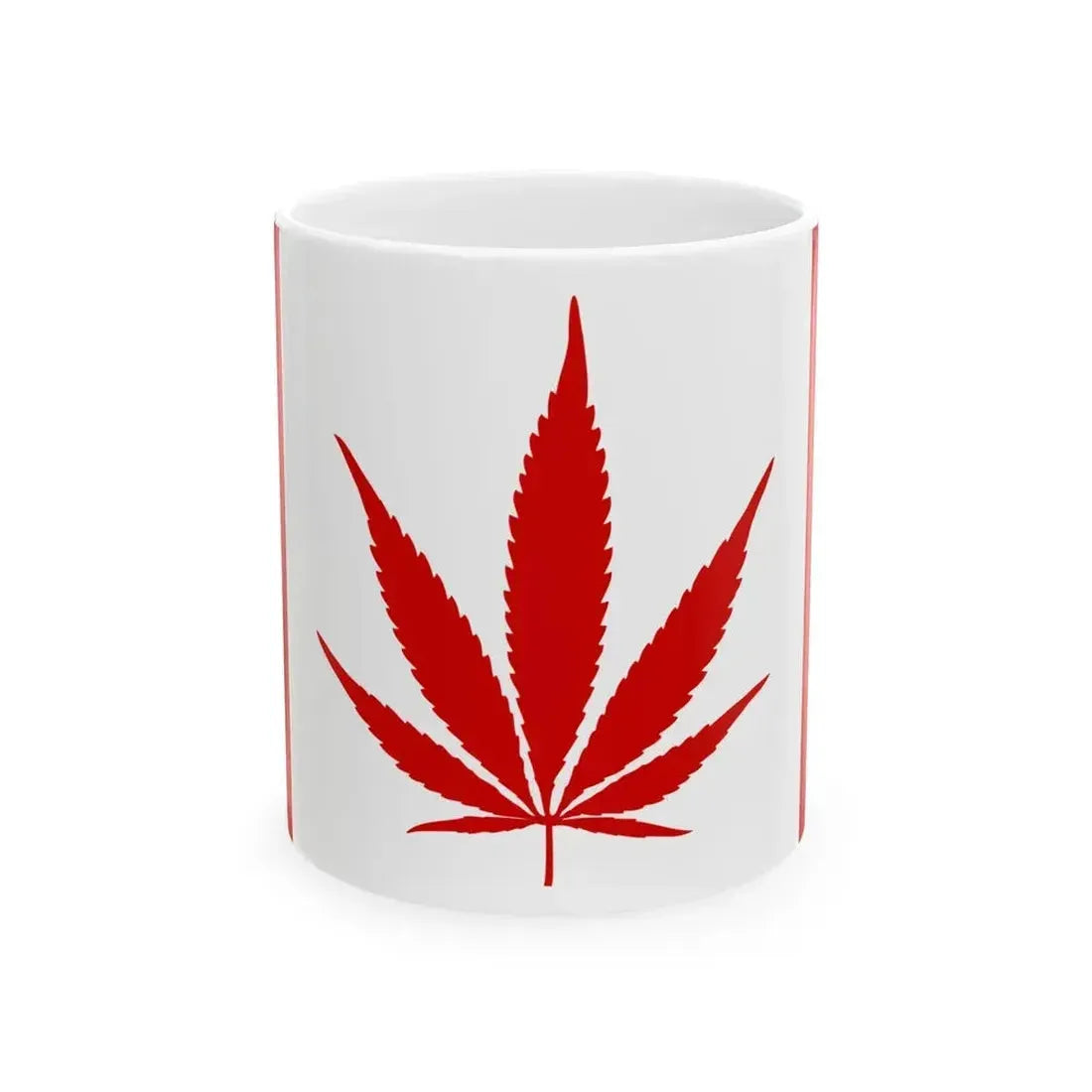 Canada Weed Flag (Canada) White Coffee Mug 11oz - Go Mug Yourself