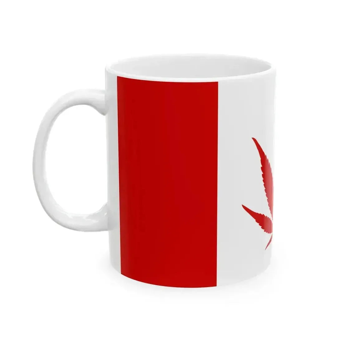 Canada Weed Flag (Canada) White Coffee Mug - Go Mug Yourself