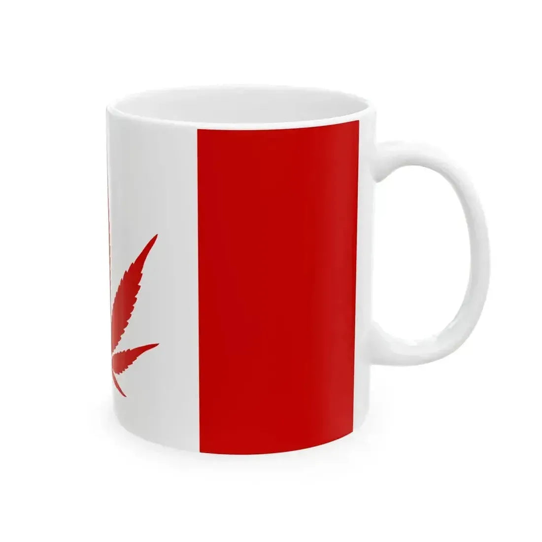 Canada Weed Flag (Canada) White Coffee Mug - Go Mug Yourself