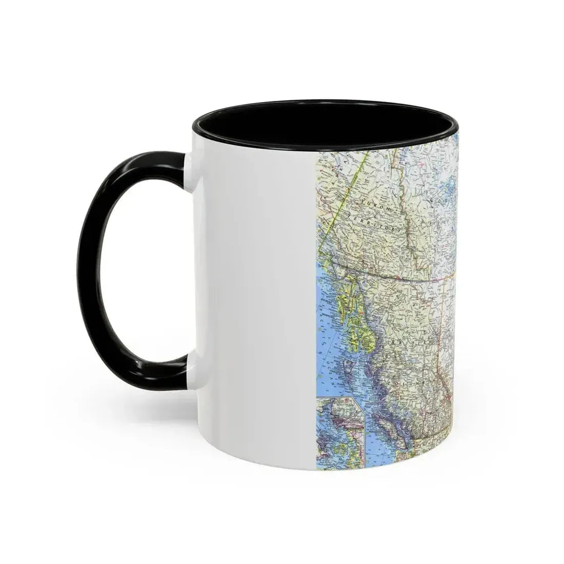 Canada - Western (1966) (Map) Accent Coffee Mug - Go Mug Yourself