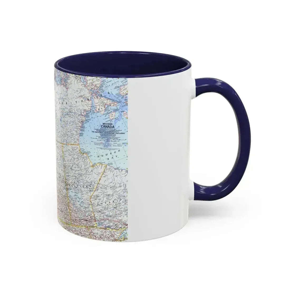 Canada - Western (1966) (Map) Accent Coffee Mug - Go Mug Yourself