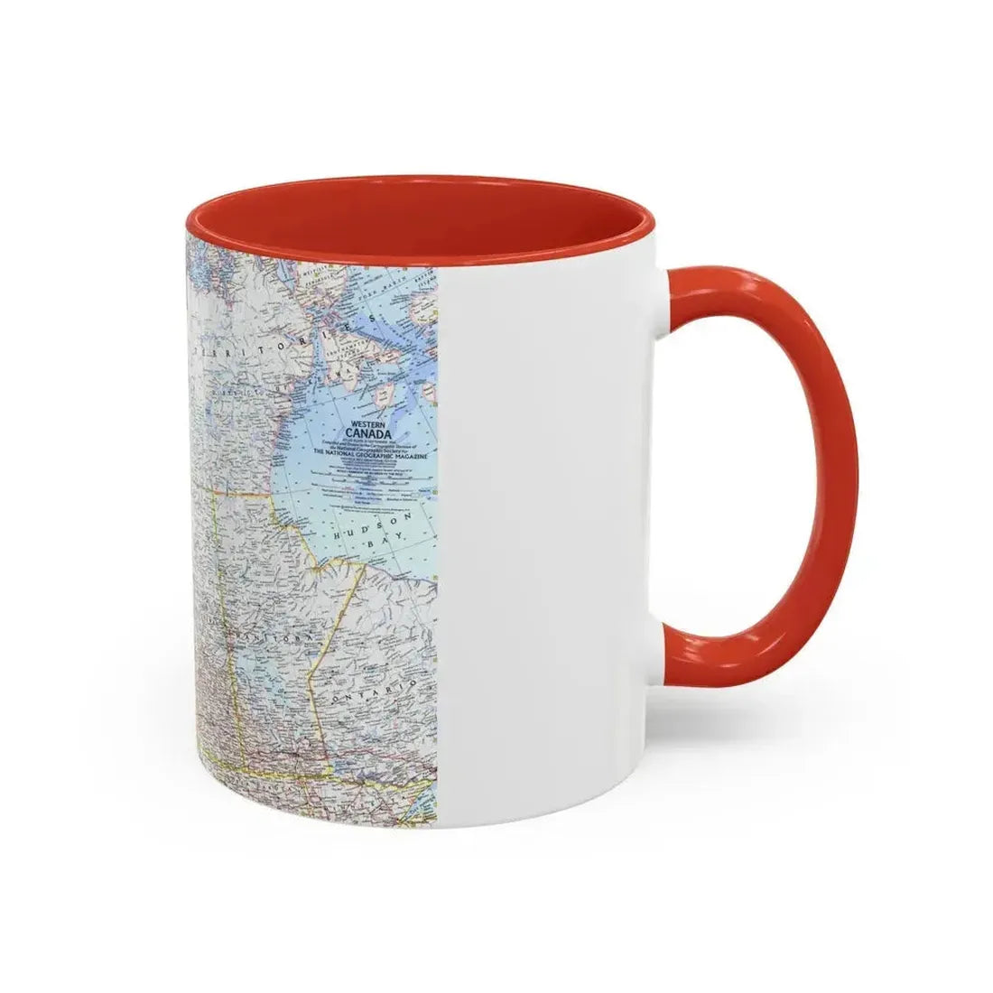 Canada - Western (1966) (Map) Accent Coffee Mug - Go Mug Yourself