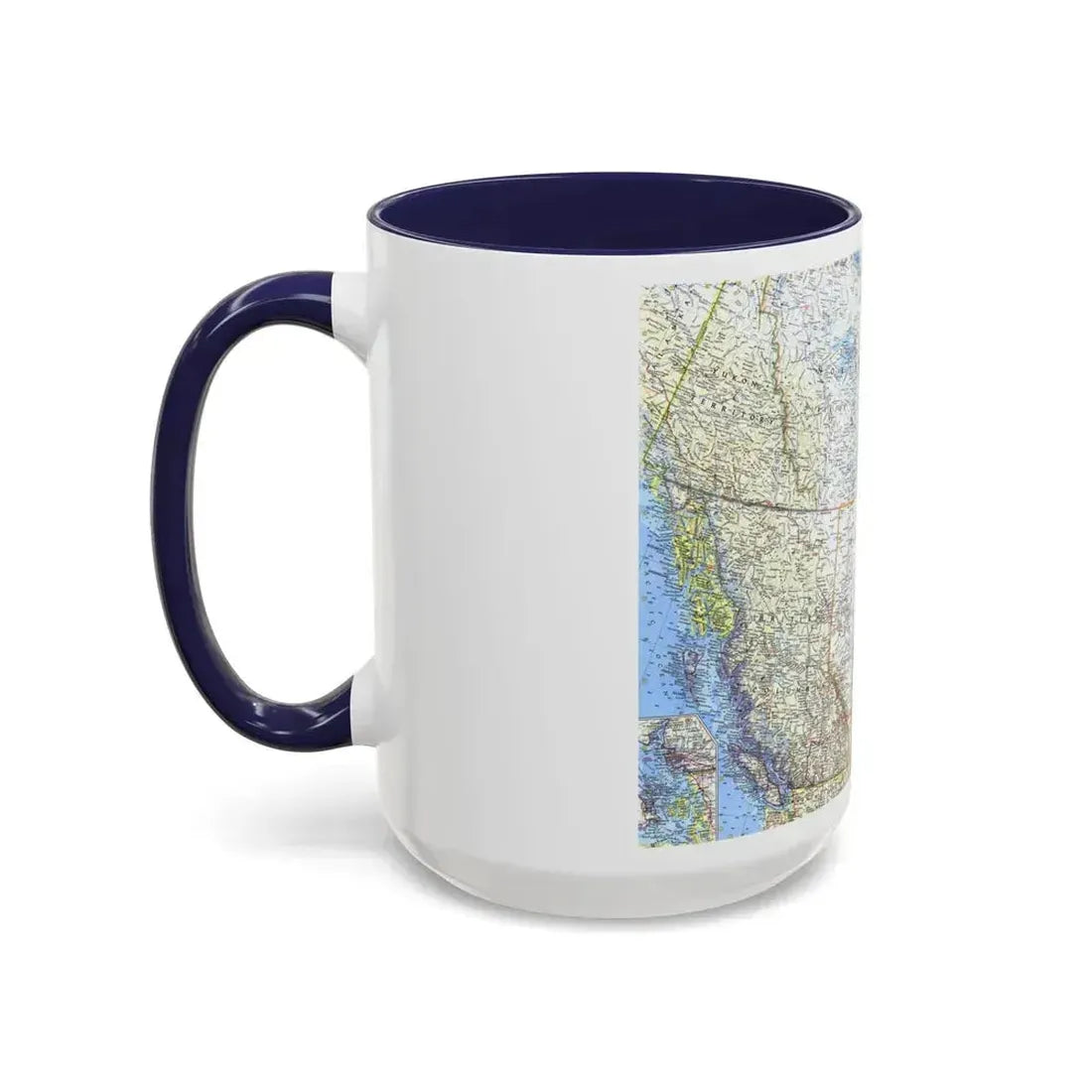 Canada - Western (1966) (Map) Accent Coffee Mug - Go Mug Yourself