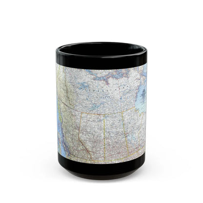 Canada - Western (1966) (Map) Black Coffee Mug-15oz-Go Mug Yourself