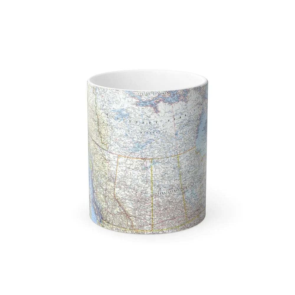 Canada - Western (1966) (Map) Color Changing Mug 11oz-Go Mug Yourself