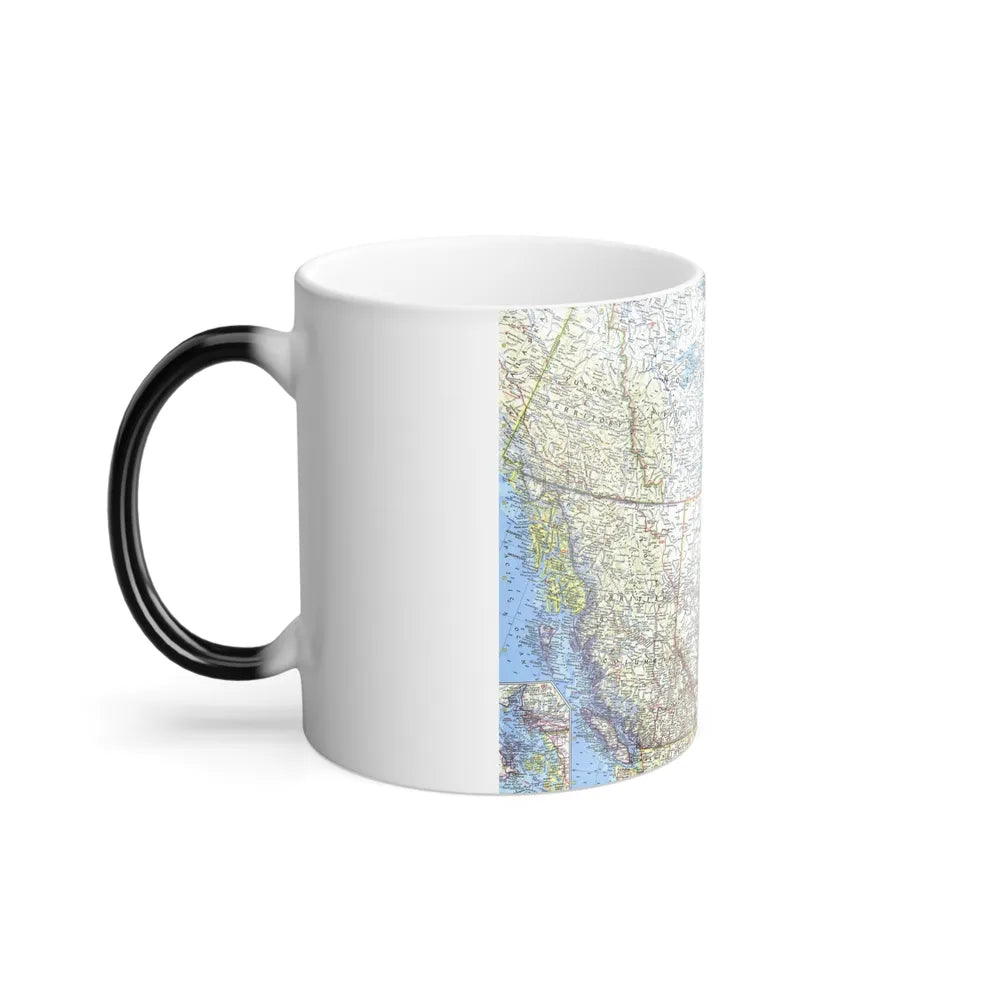 Canada - Western (1966) (Map) Color Changing Mug 11oz-Go Mug Yourself