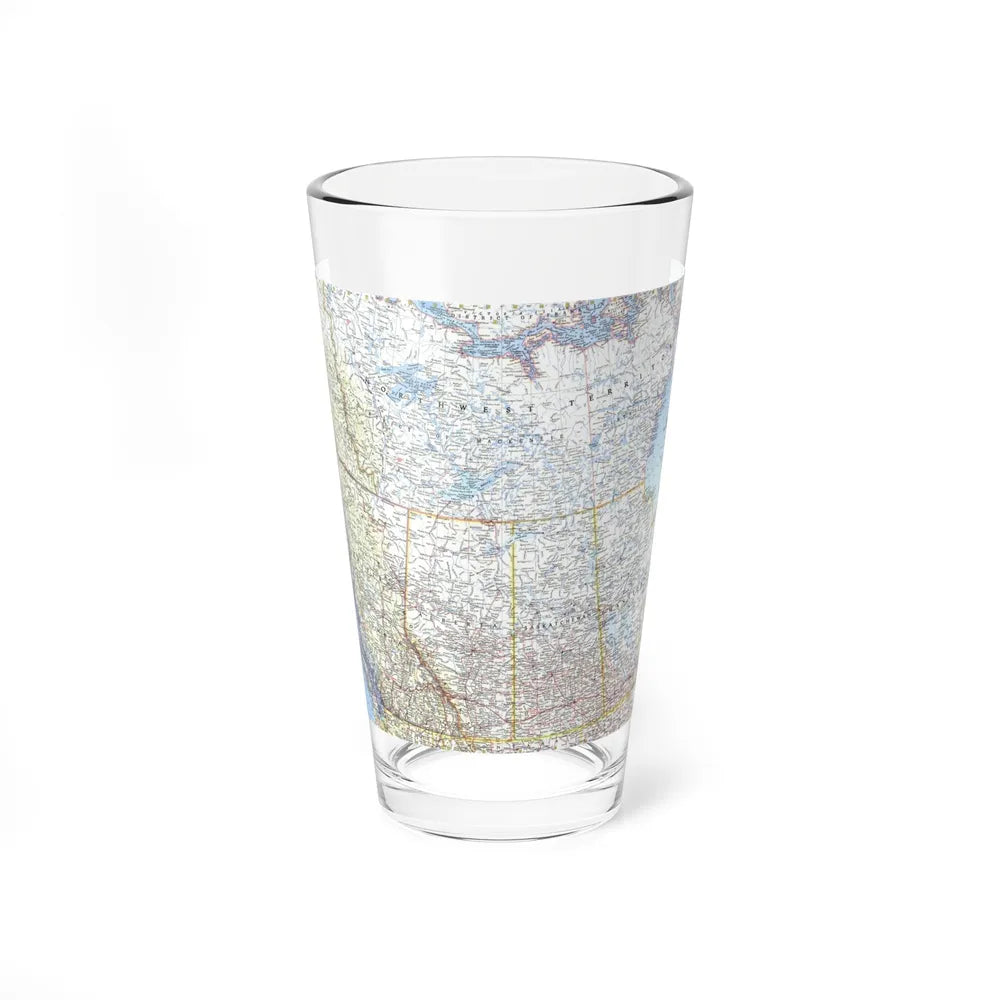 Canada - Western (1966) (Map) Pint Glass 16oz-16oz-Go Mug Yourself