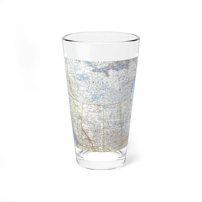 Canada - Western (1966) (Map) Pint Glass 16oz-16oz-Go Mug Yourself