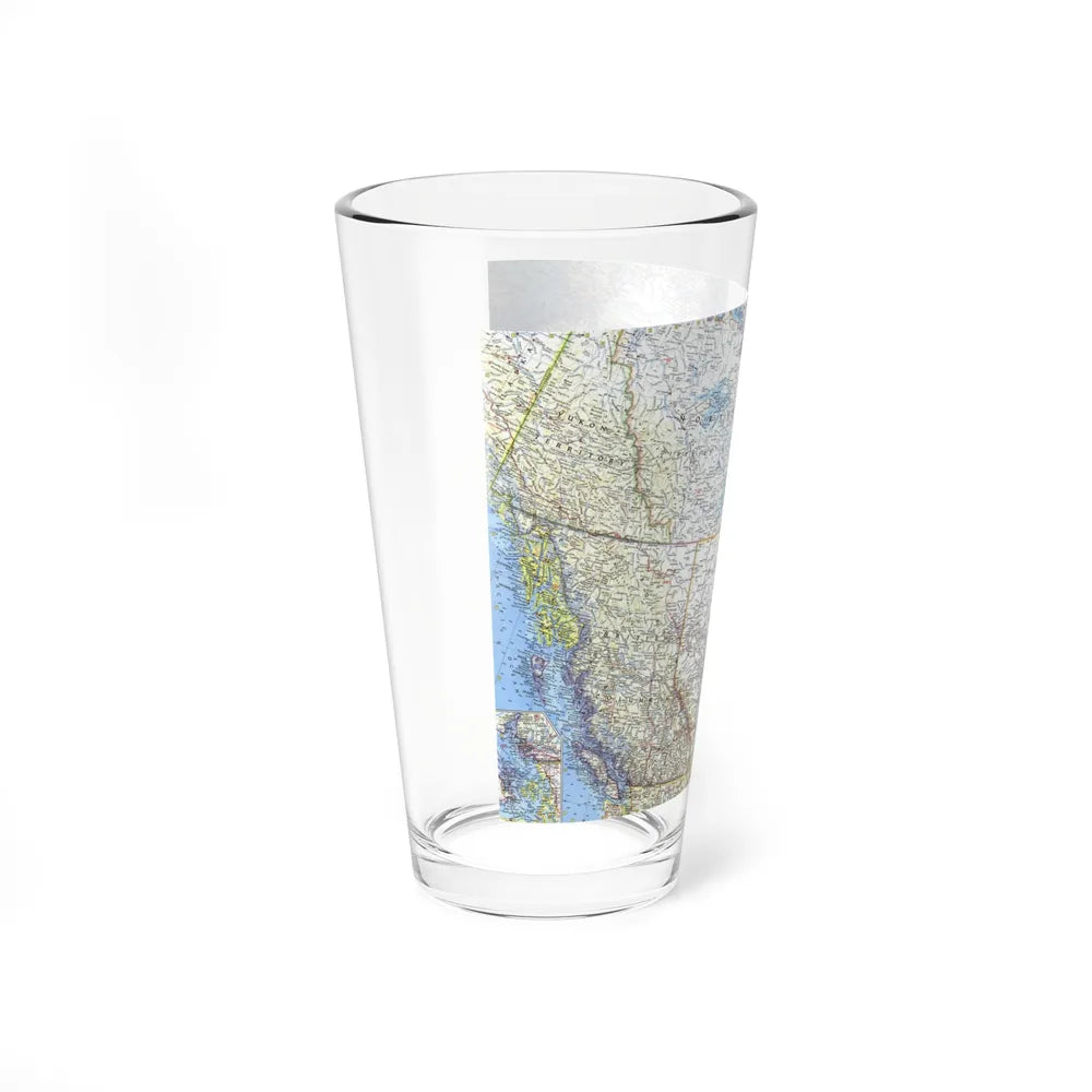 Canada - Western (1966) (Map) Pint Glass 16oz-Go Mug Yourself