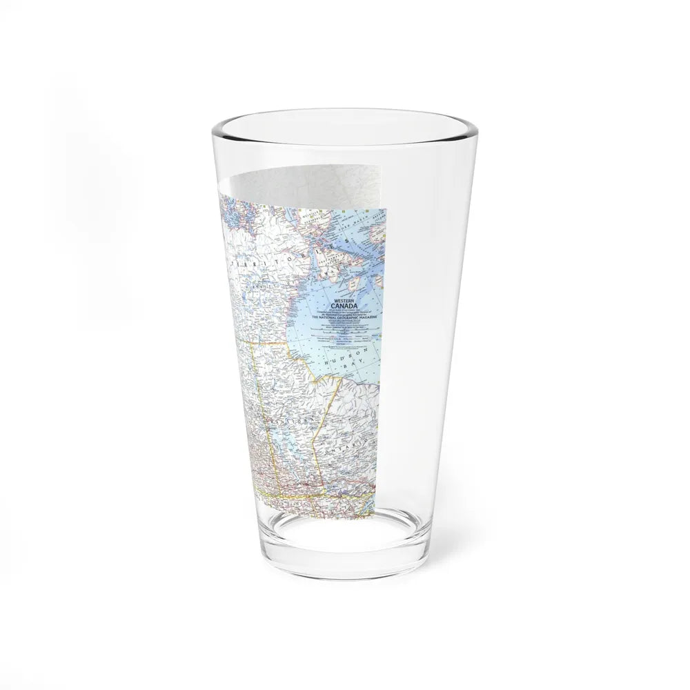 Canada - Western (1966) (Map) Pint Glass 16oz-Go Mug Yourself