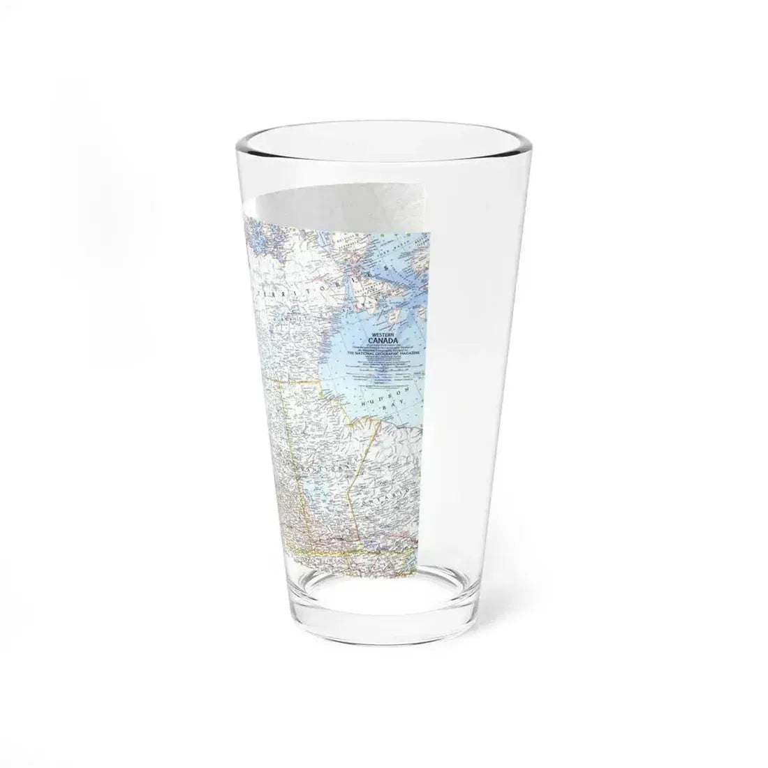 Canada - Western (1966) (Map) Pint Glass 16oz - Go Mug Yourself