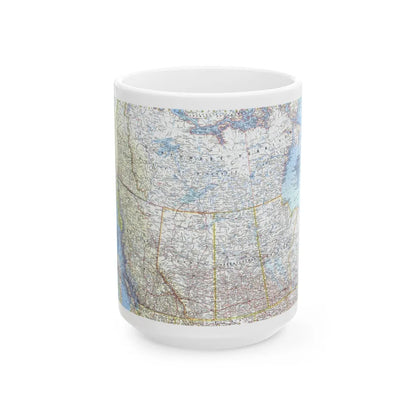 Canada - Western (1966) (Map) White Coffee Mug-15oz-Go Mug Yourself