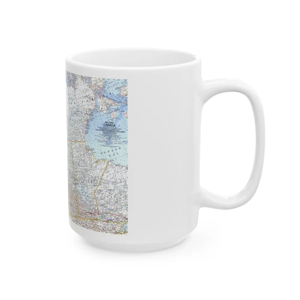 Canada - Western (1966) (Map) White Coffee Mug-Go Mug Yourself