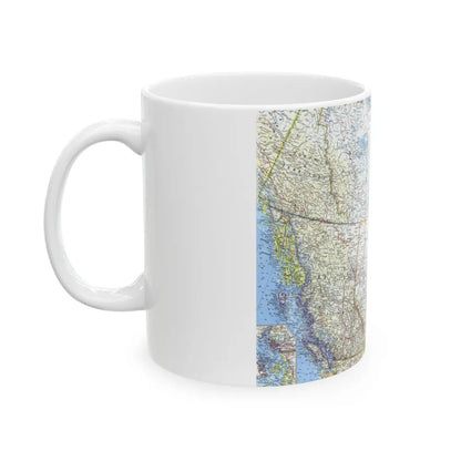 Canada - Western (1966) (Map) White Coffee Mug-Go Mug Yourself