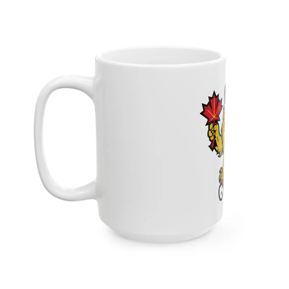 Canadian Crest - White Coffee Mug-Go Mug Yourself