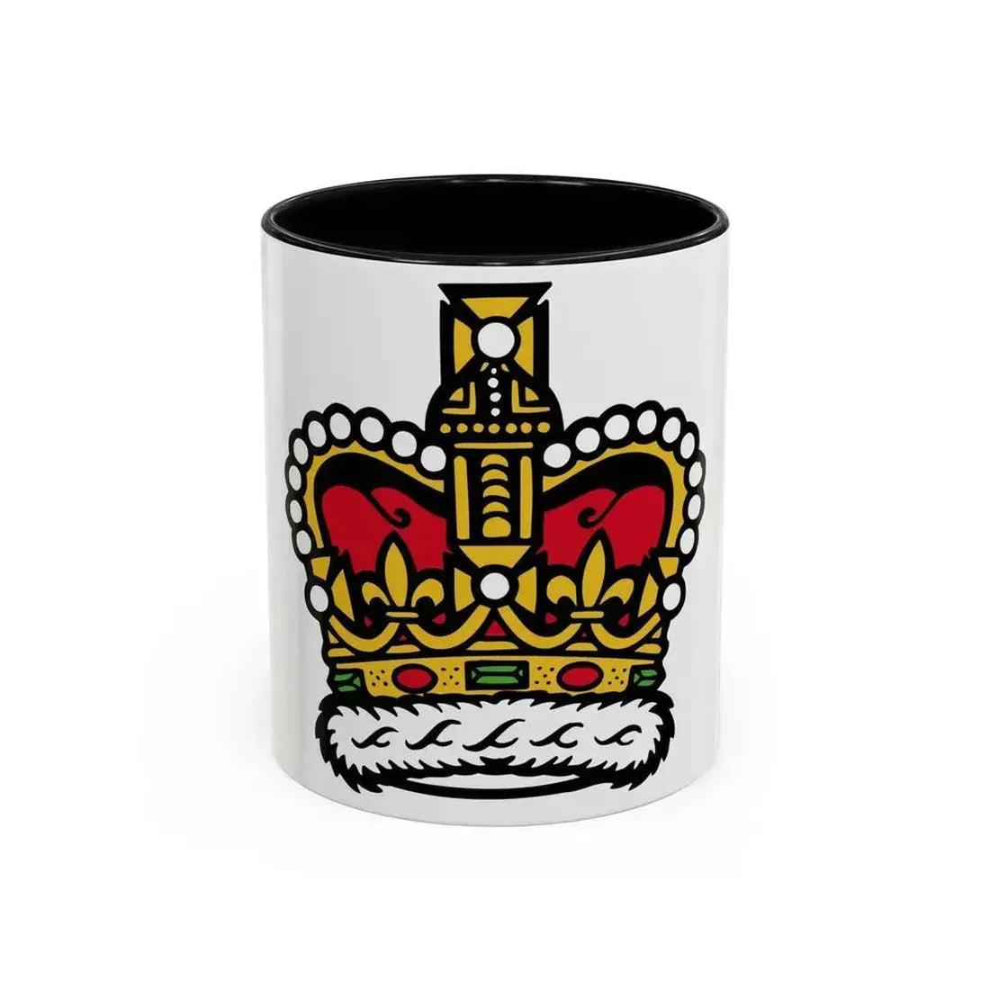Canadian Crown - Accent Coffee Mug 11oz Black - Go Mug Yourself