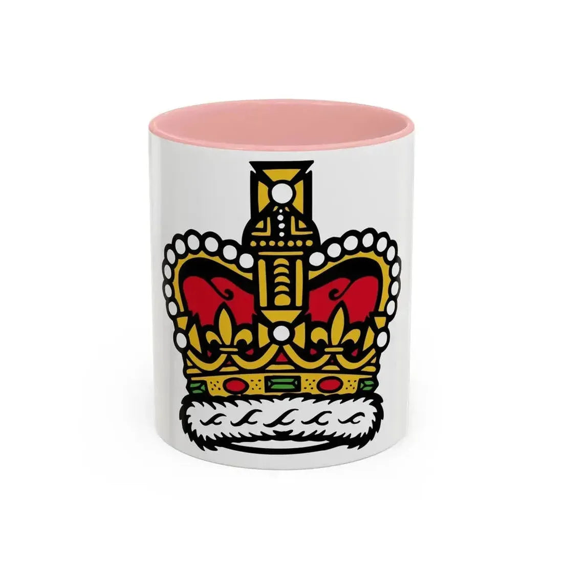Canadian Crown - Accent Coffee Mug 11oz Pink - Go Mug Yourself