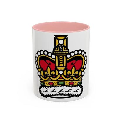 Canadian Crown - Accent Coffee Mug 11oz Pink - Go Mug Yourself