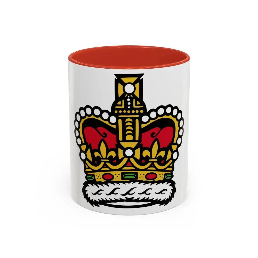 Canadian Crown - Accent Coffee Mug 11oz Red - Go Mug Yourself
