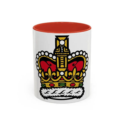 Canadian Crown - Accent Coffee Mug 11oz Red - Go Mug Yourself