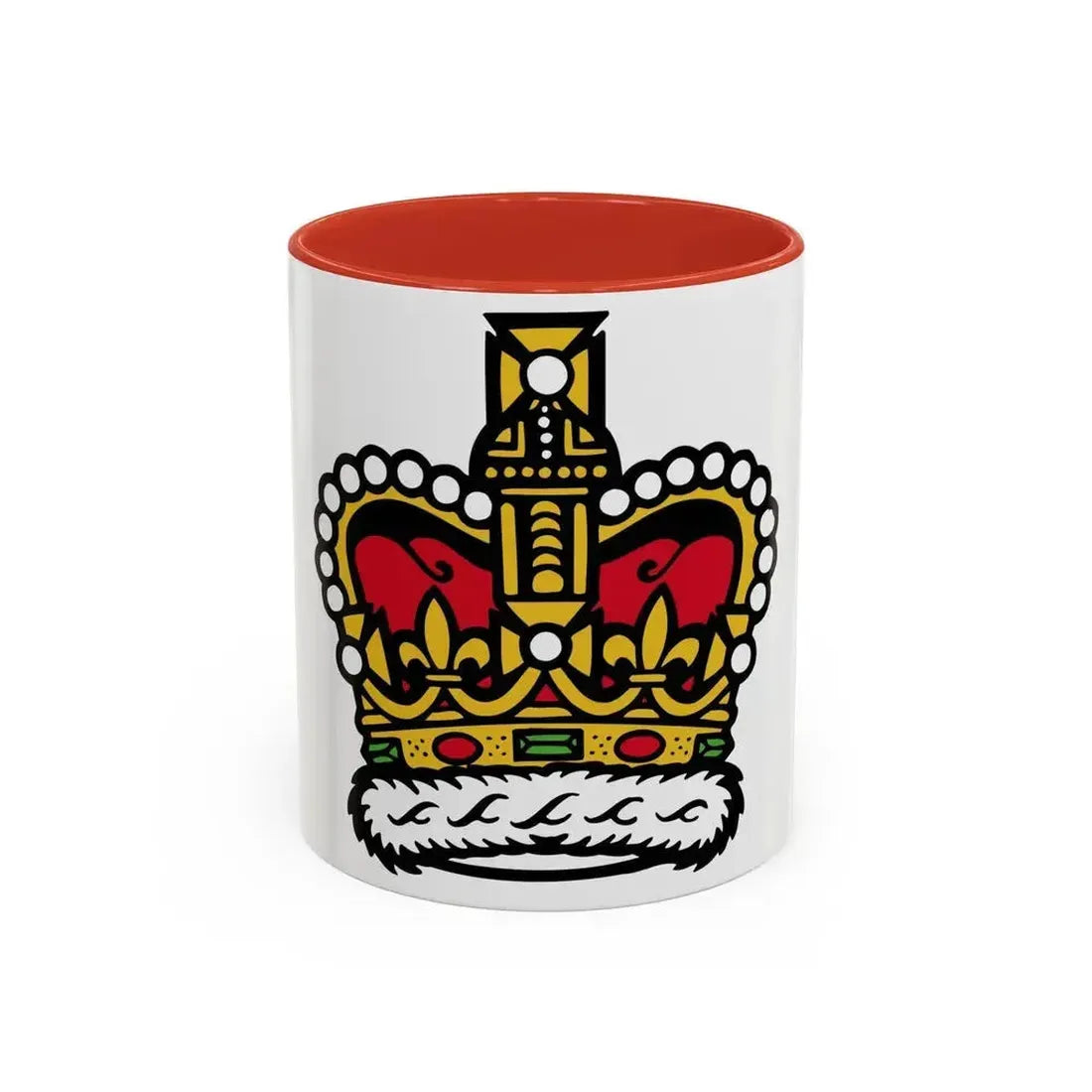 Canadian Crown - Accent Coffee Mug 11oz Red - Go Mug Yourself