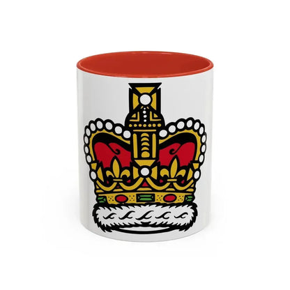 Canadian Crown - Accent Coffee Mug 11oz Red - Go Mug Yourself