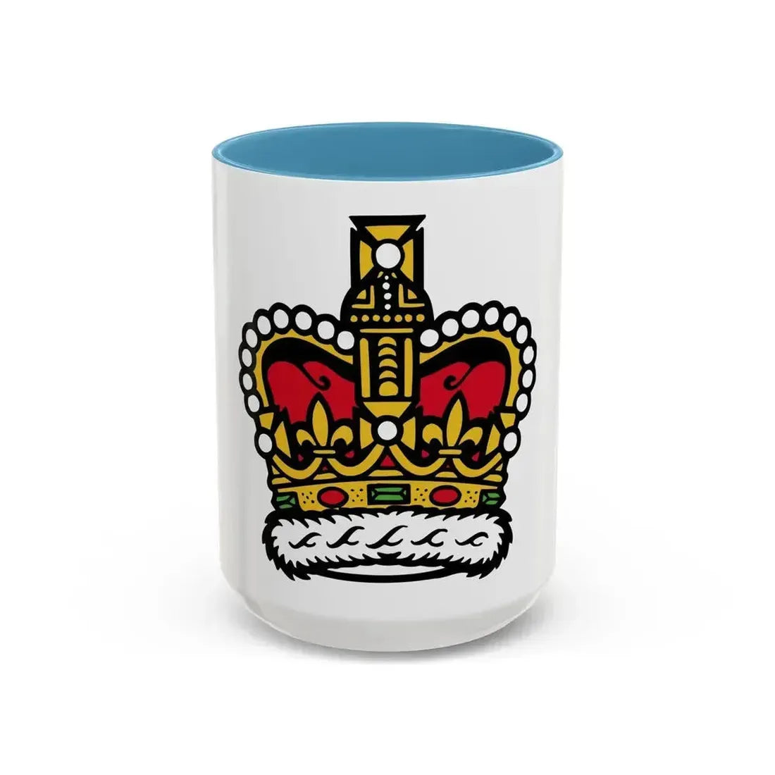 Canadian Crown - Accent Coffee Mug 15oz Light Blue - Go Mug Yourself