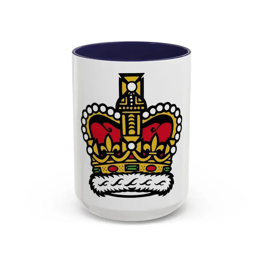 Canadian Crown - Accent Coffee Mug 15oz Navy - Go Mug Yourself