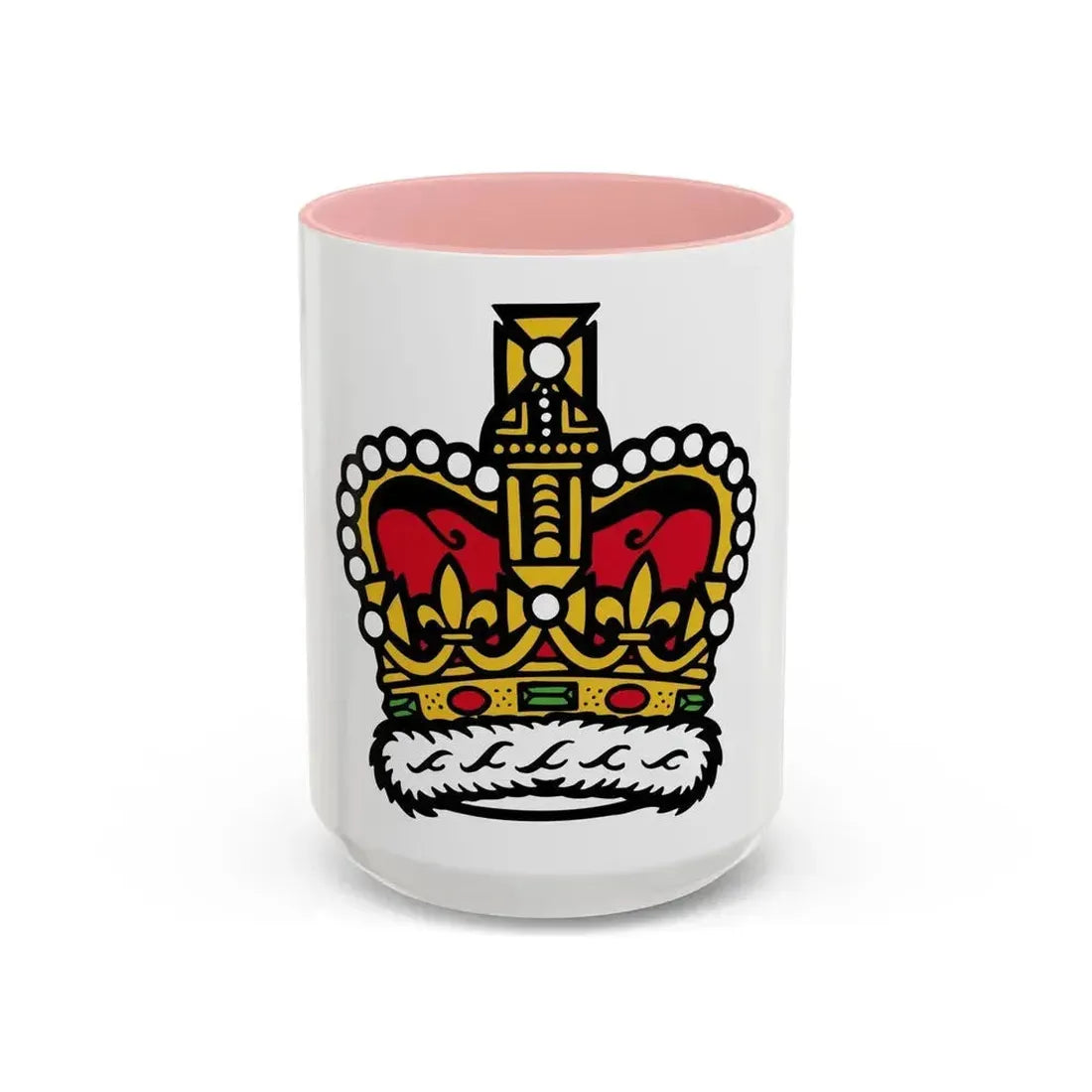 Canadian Crown - Accent Coffee Mug 15oz Pink - Go Mug Yourself