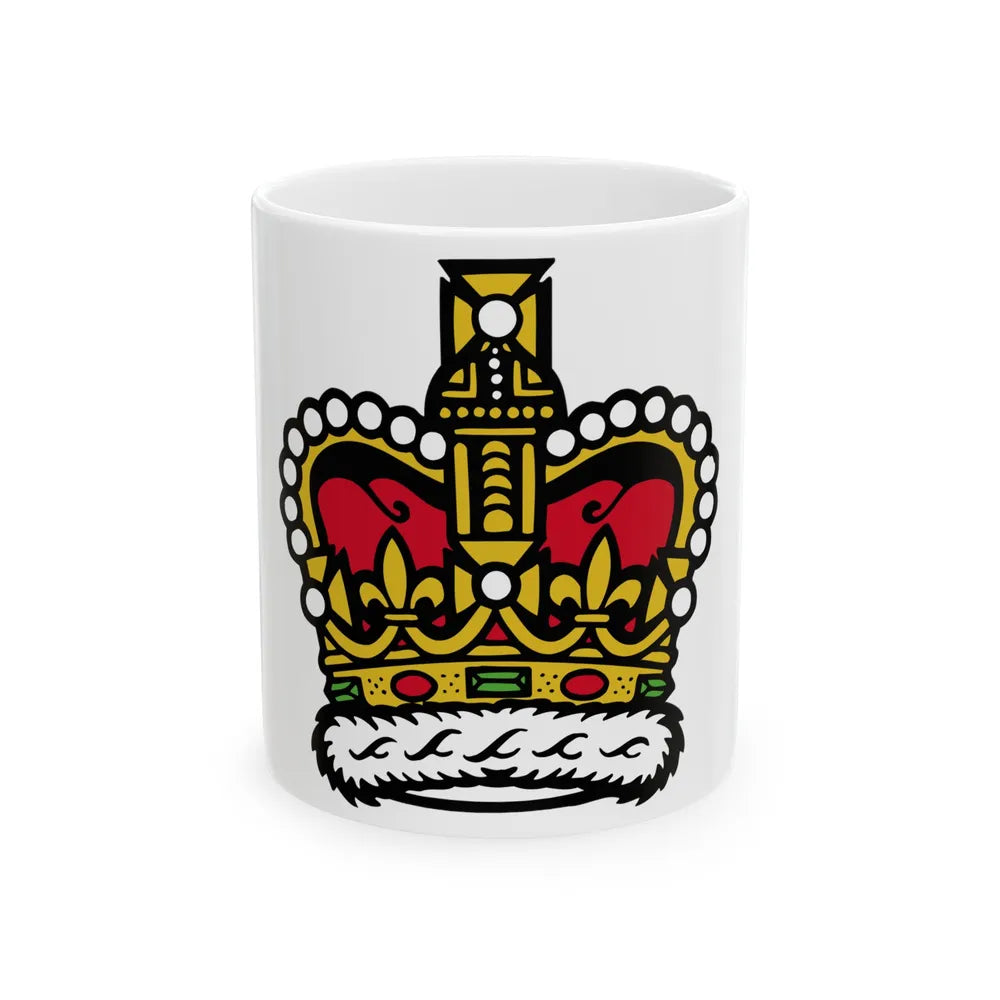 Canadian Crown - White Coffee Mug-11oz-Go Mug Yourself