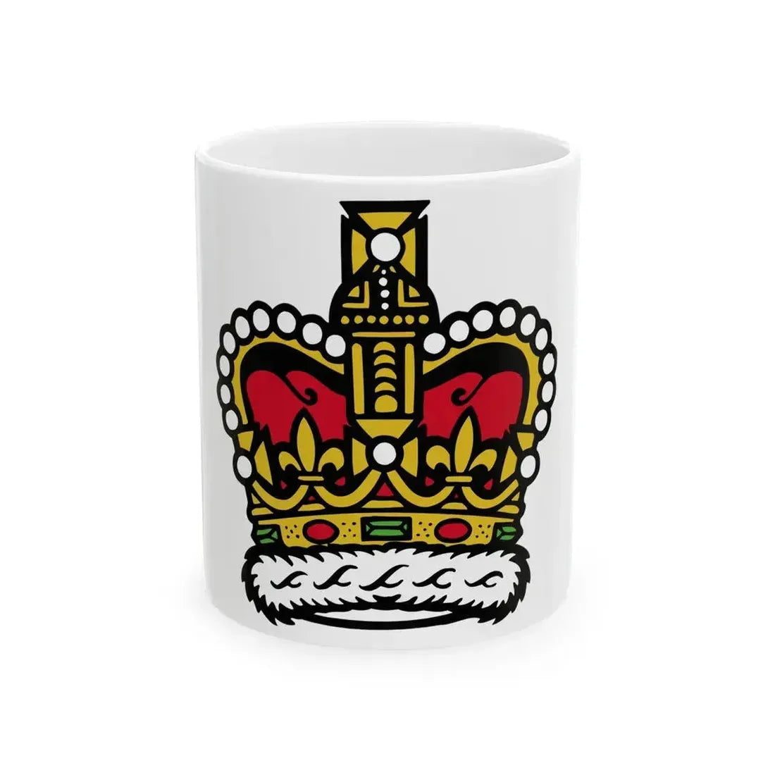 Canadian Crown - White Coffee Mug 11oz - Go Mug Yourself