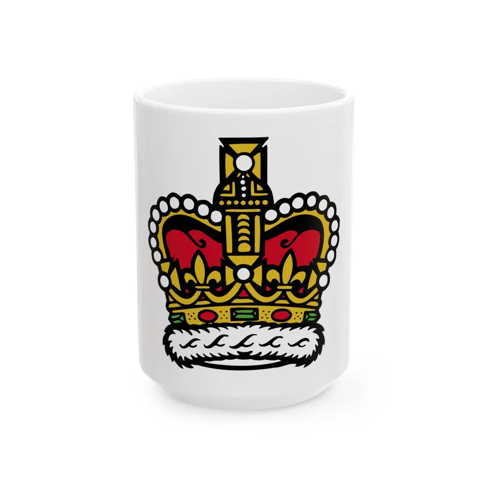 Canadian Crown - White Coffee Mug-15oz-Go Mug Yourself