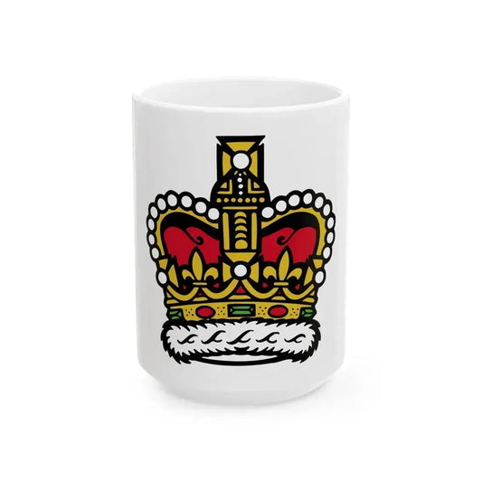 Canadian Crown - White Coffee Mug 15oz - Go Mug Yourself