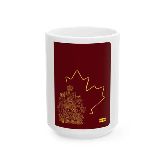 Canadian Diplomatic Passport - White Coffee Mug 15oz - Go Mug Yourself